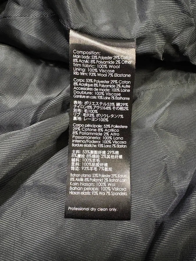 AW2015 Philippe Lin Black Contemporary Jacket (M) iaQbFjm 10