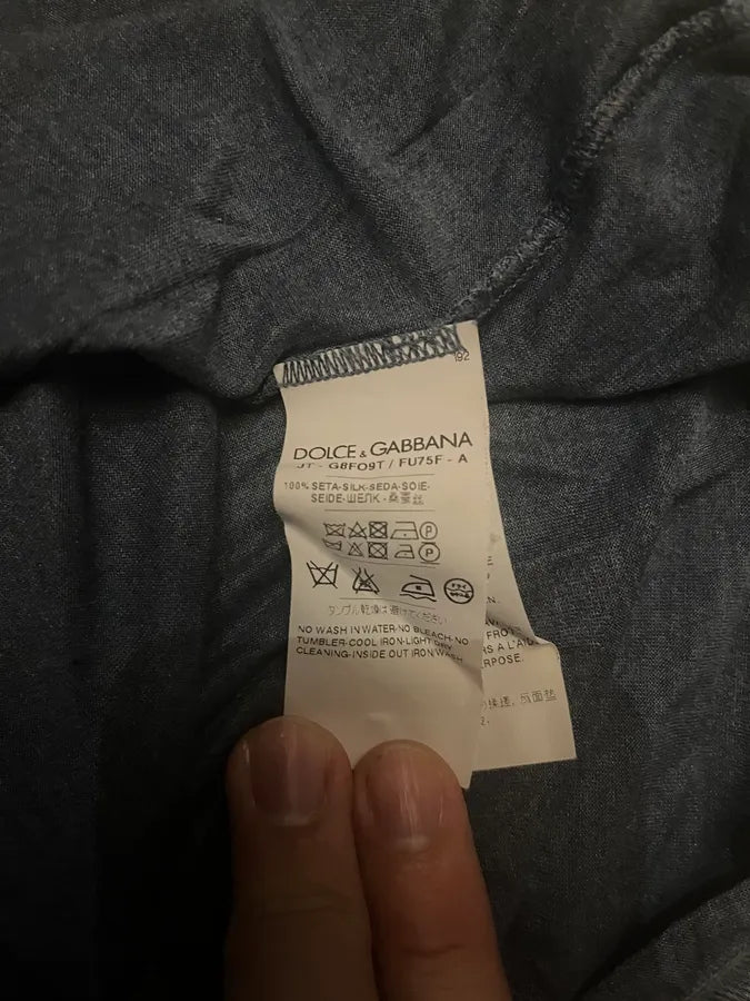 Dolce & Gabbana Minimalist Blue Grey Longsleeves (S/M) egDpzcU 8