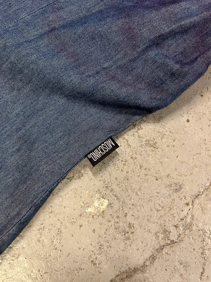 2000s Moschino Gradient Pink & Blue Shortsleeve Shirt (S/M) BLzklVz 4