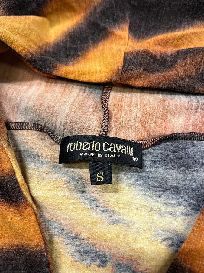FW2000 Roberto Cavalli Tiger Orange Savage Top (S/M) rRKKuUc 5