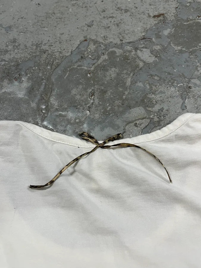 Cavalli Trompe L’oeil Bust White Top (XS/S) vWLrUuu 3