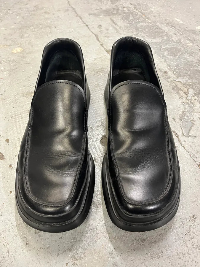 Prada Black Leather Loafers (44eu/us10) kwoCowJ 1
