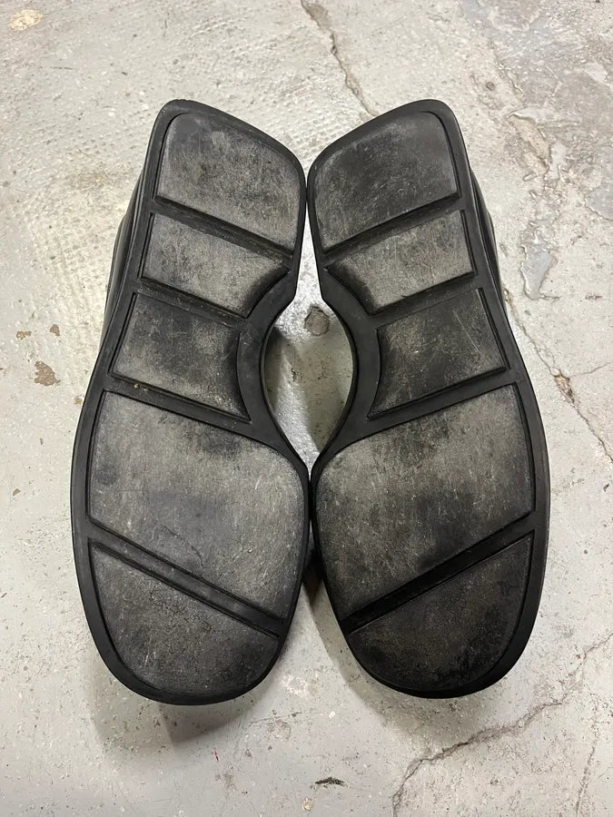 Prada Black Leather Loafers (44eu/us10) kwoCowJ 4