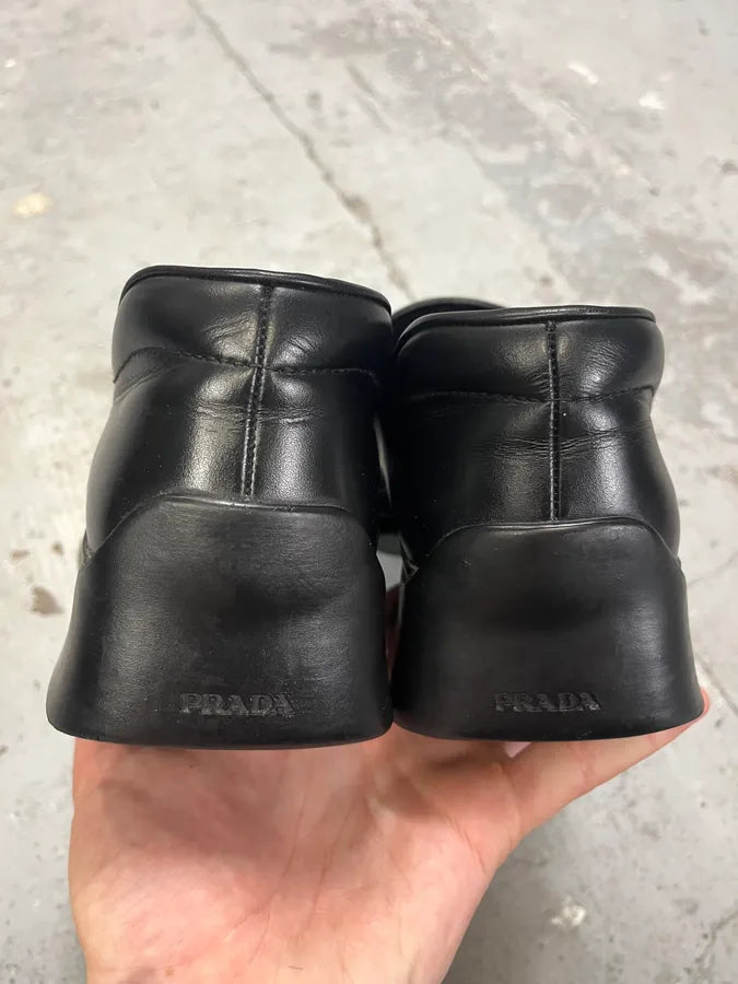 Prada Black Leather Loafers (44eu/us10) kwoCowJ 5