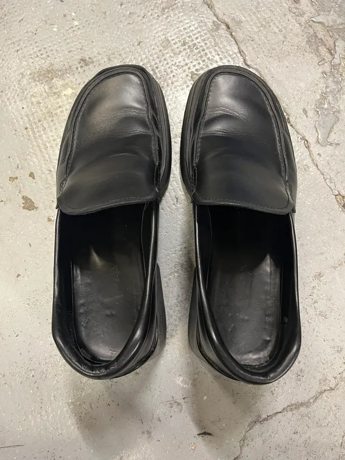 Prada Black Leather Loafers (44eu/us10) kwoCowJ 7