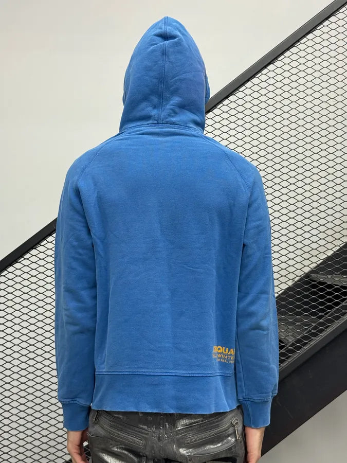 AW2002 Dsquared2 Blue Hussel Distressed Hoodie ayRlThe 1