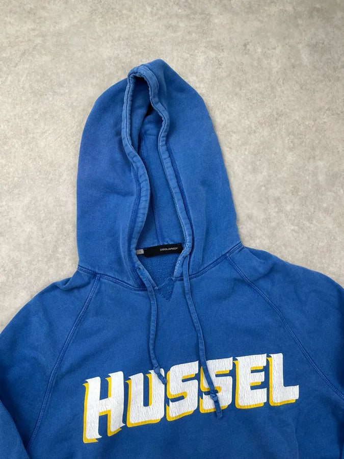 AW2002 Dsquared2 Blue Hussel Distressed Hoodie ayRlThe 4