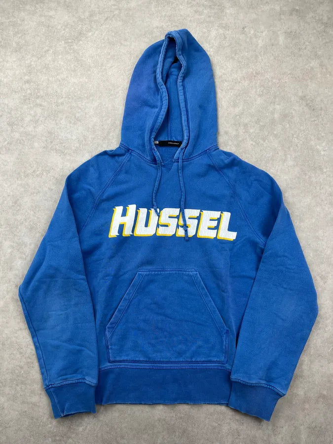 AW2002 Dsquared2 Blue Hussel Distressed Hoodie ayRlThe 2
