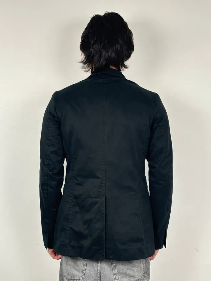 AW2003 Dsquared2 Black Denim Pocket Blazer Jacket fTTUocX 2