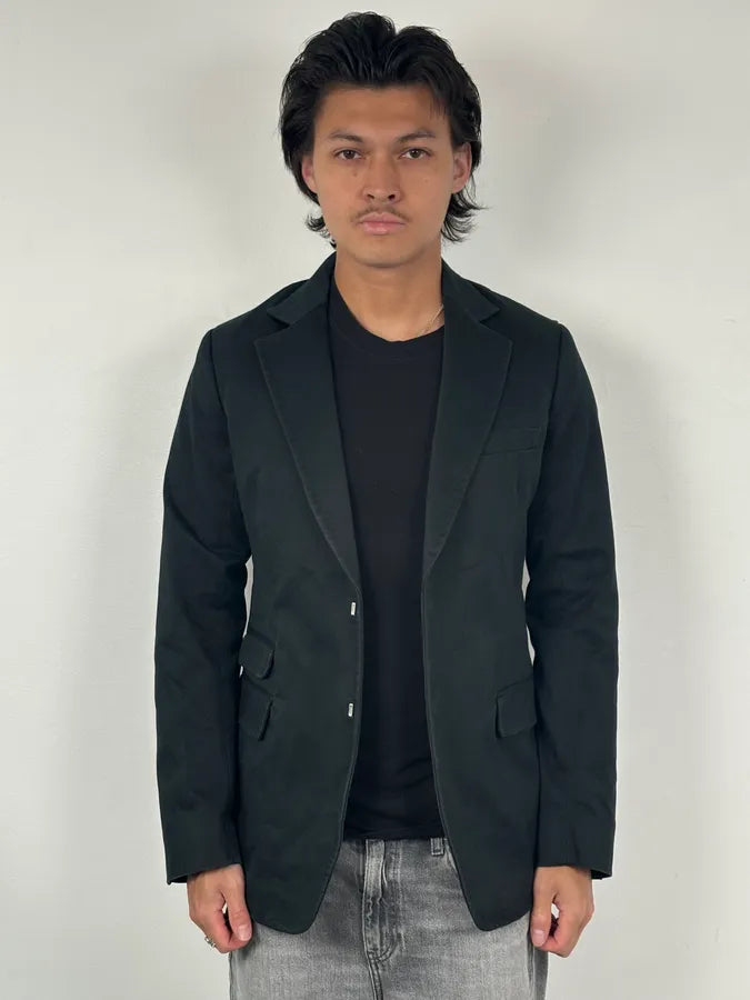 AW2003 Dsquared2 Black Denim Pocket Blazer Jacket fTTUocX 1