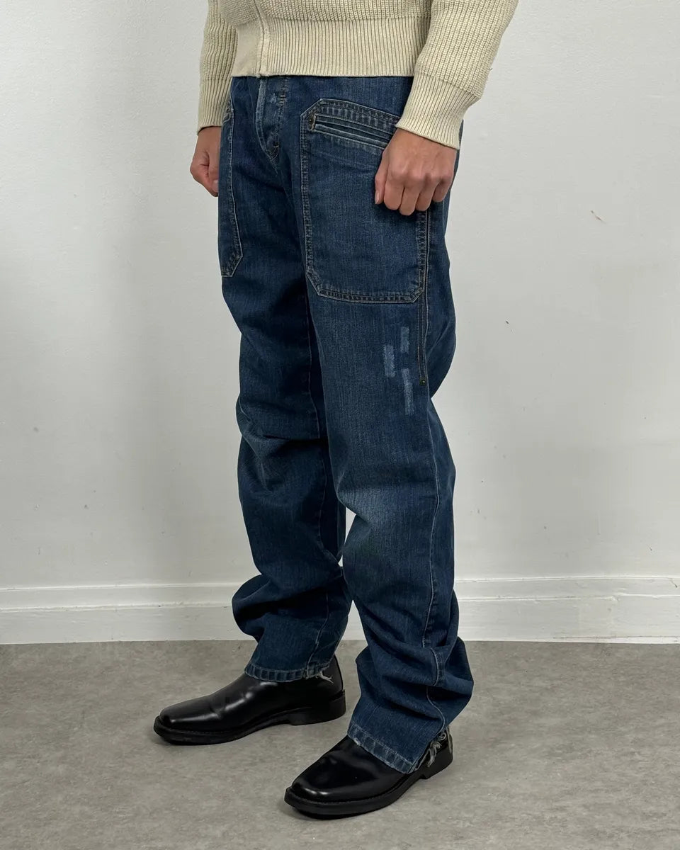 FW06 Dolce & Gabbana Blue Flat Pockets Jeans gNflHvK 1