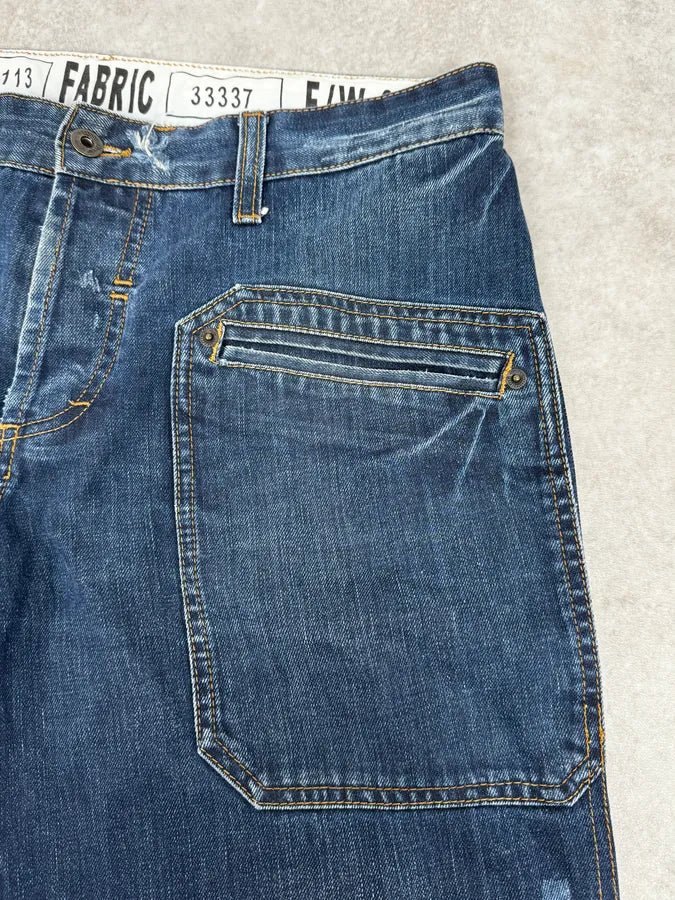 FW06 Dolce & Gabbana Blue Flat Pockets Jeans gNflHvK 7