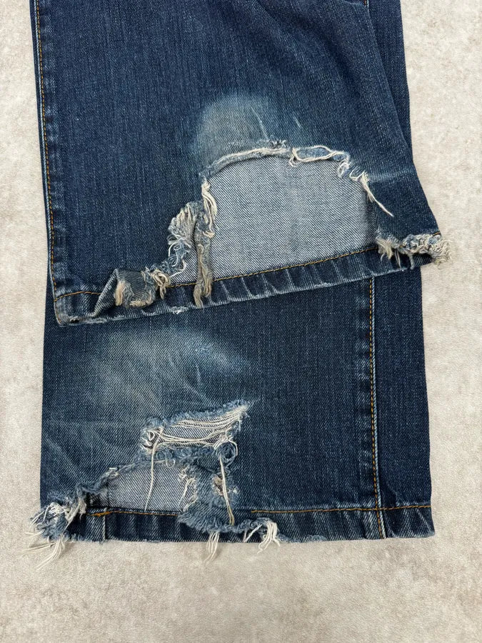 FW06 Dolce & Gabbana Blue Flat Pockets Jeans gNflHvK 9