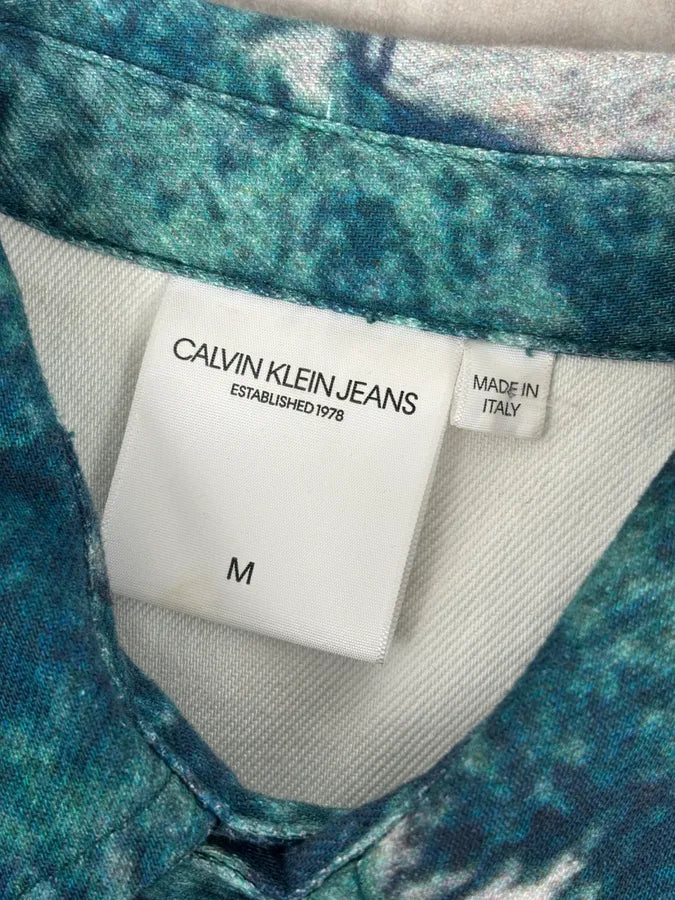 AW2018 Calvin Klein Printed Landscape Scene Graphic Denim Jacket KdsbWWP 10