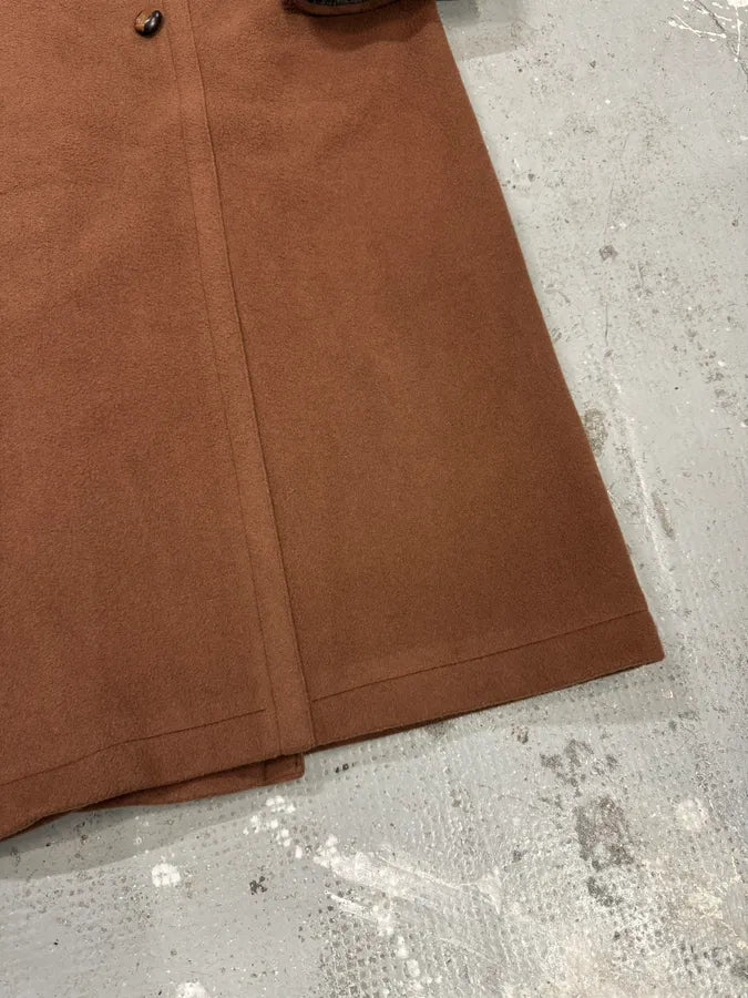 FW1988 Gianni Versace Camel Wool Trench Coat nhmneEJ 4