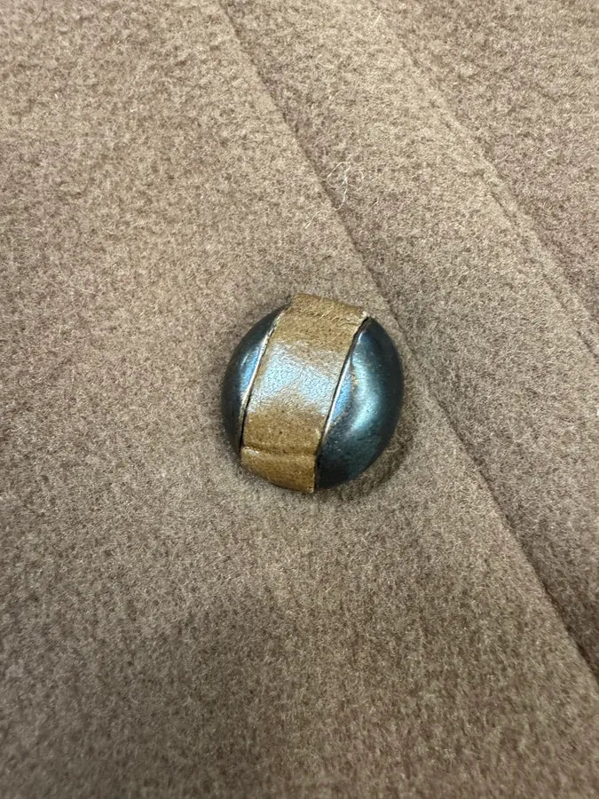 FW1988 Gianni Versace Camel Wool Trench Coat nhmneEJ 11