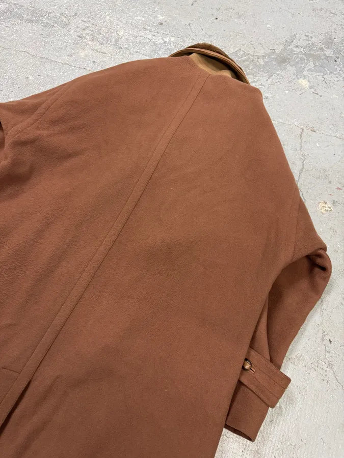 FW1988 Gianni Versace Camel Wool Trench Coat nhmneEJ 6