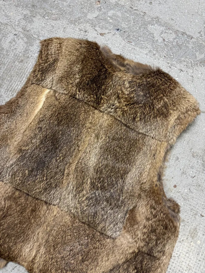 FW1993 Miu Miu Rabbit Fur Camel Vest tWdKSbP 8