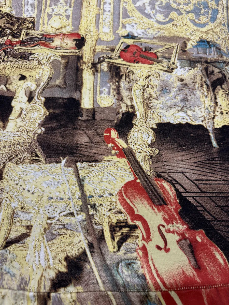 FW1994 Roberto Cavalli Medieval Chair Dynastie Longsleeves Top eTTYXil 2