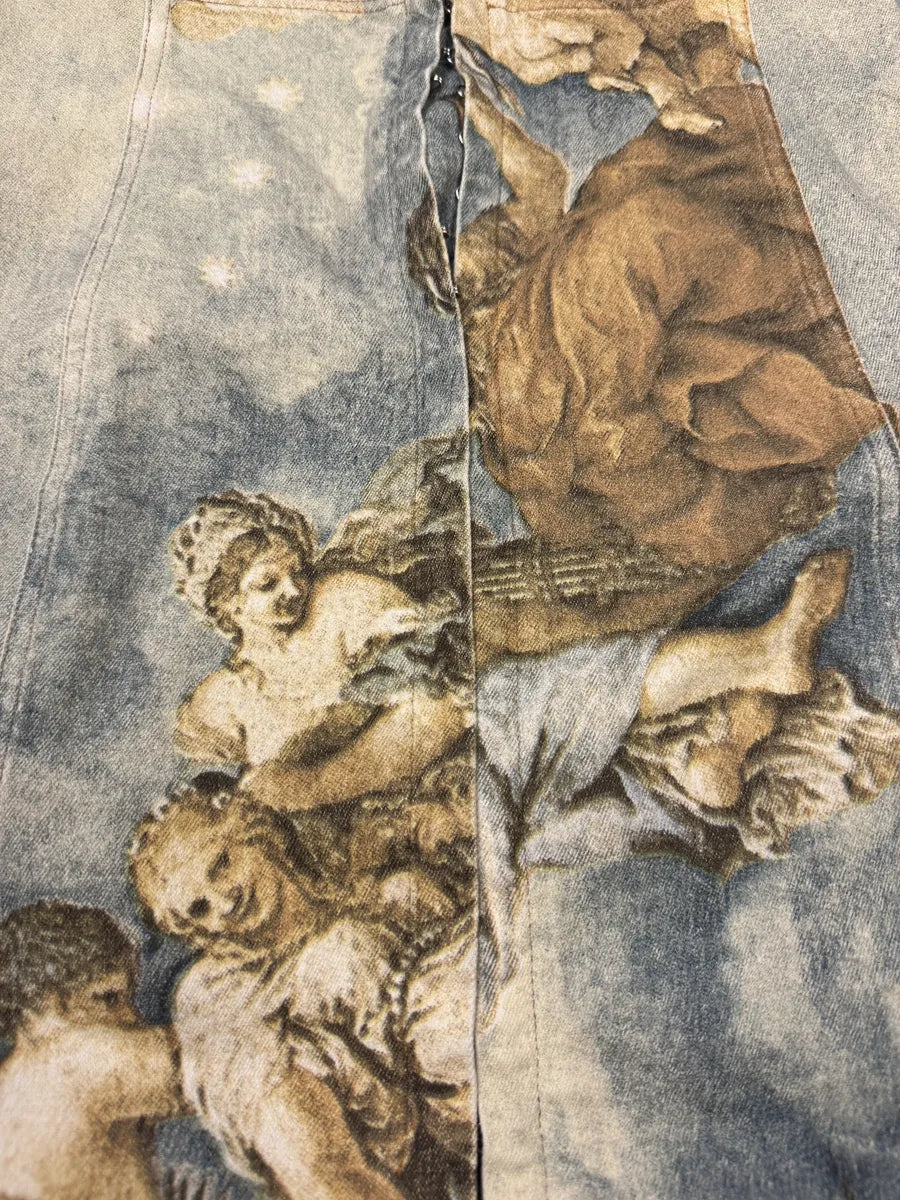 FW1994 Roberto Cavalli Renaissance Royal Print Buttoned Set (XS/S) BUtKzkj 11