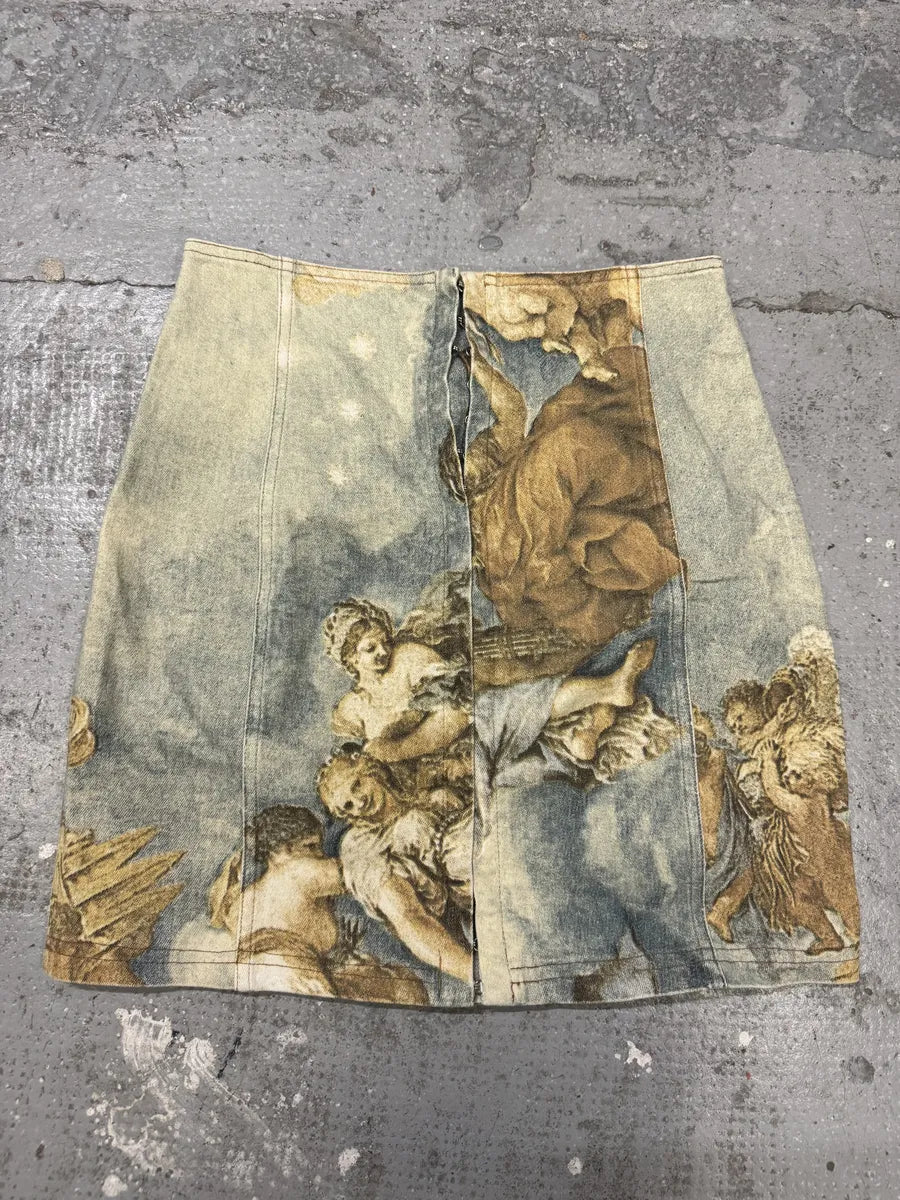 FW1994 Roberto Cavalli Renaissance Royal Print Buttoned Set (XS/S) BUtKzkj 12