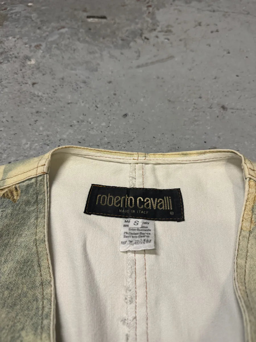 FW1994 Roberto Cavalli Renaissance Royal Print Buttoned Set BUtKzkj 14