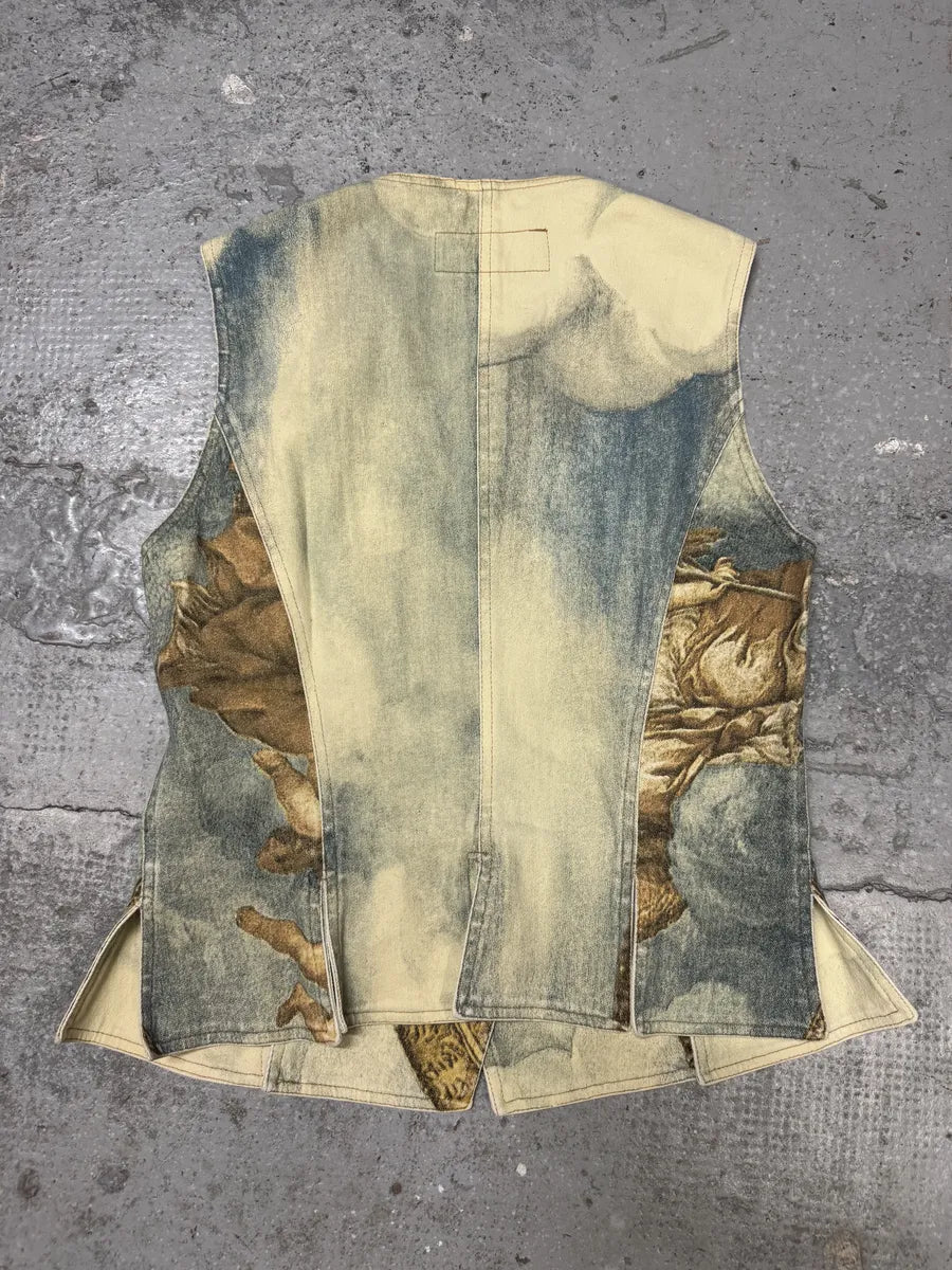 FW1994 Roberto Cavalli Renaissance Royal Print Buttoned Set BUtKzkj 3