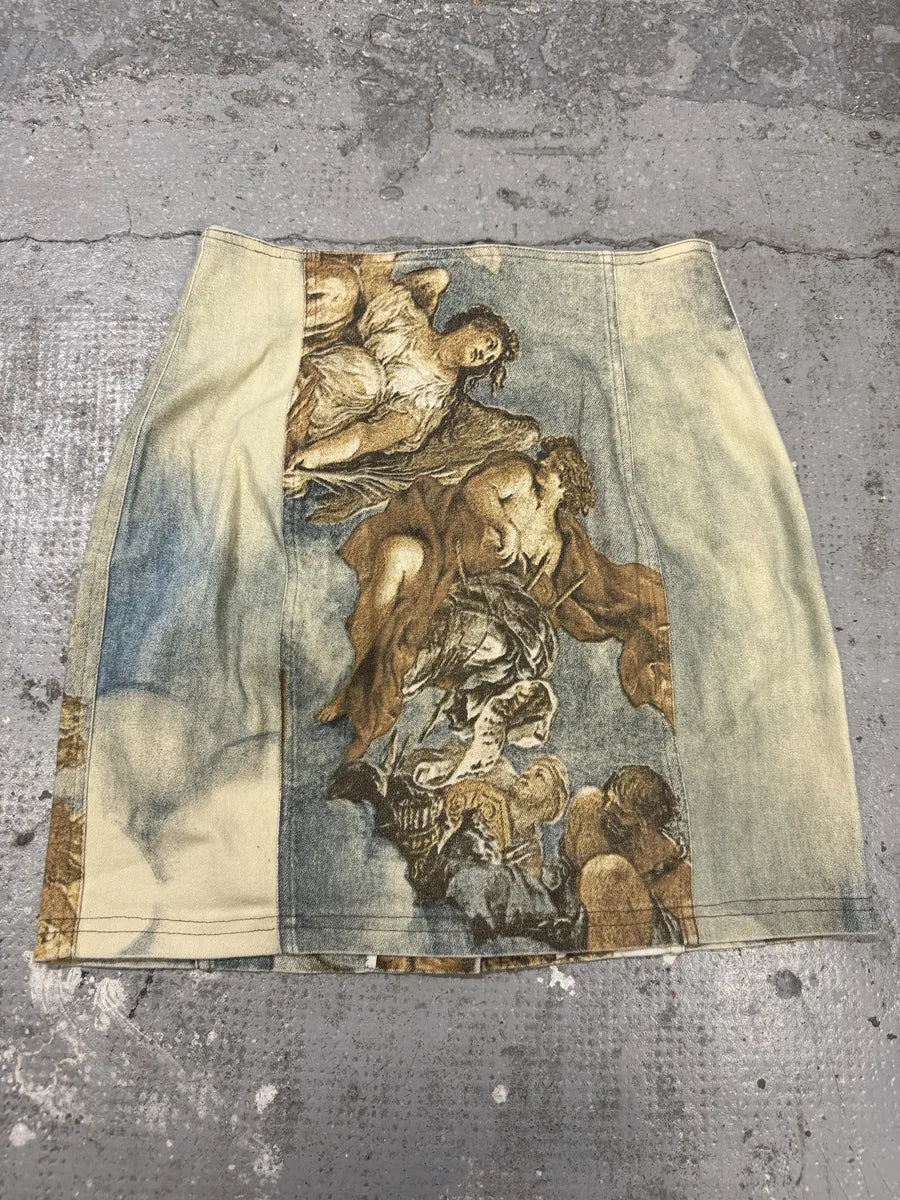 FW1994 Roberto Cavalli Renaissance Royal Print Buttoned Set BUtKzkj 8