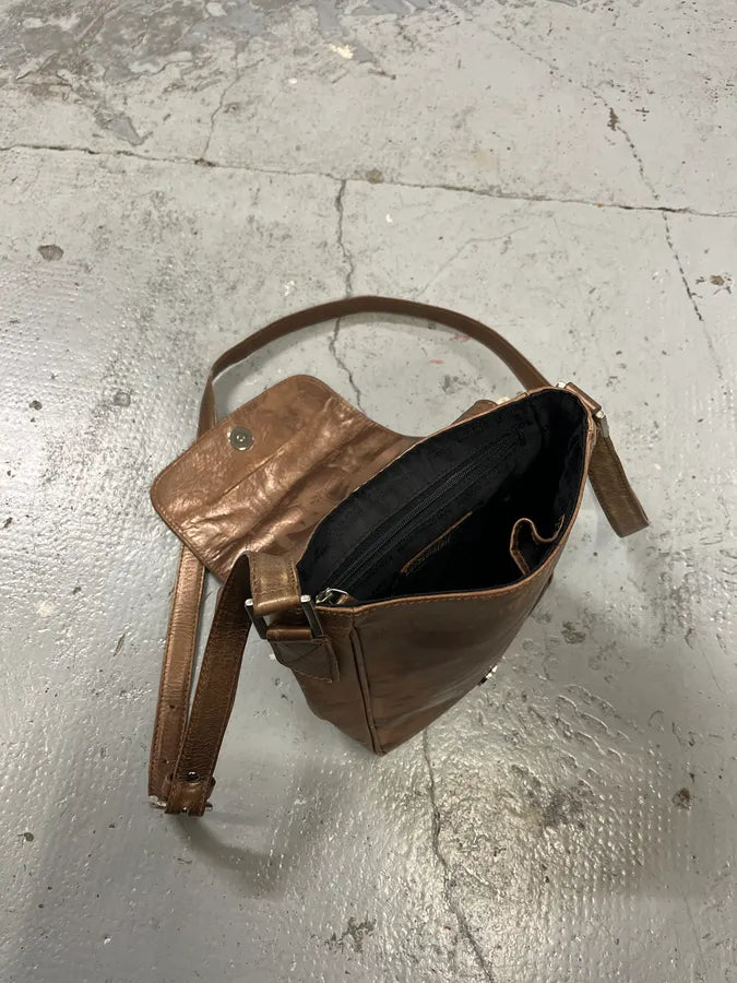 FW1995 Jean Paul Gaultier Dietrich Brown Leather Shoulder Bag YchXoLS 9