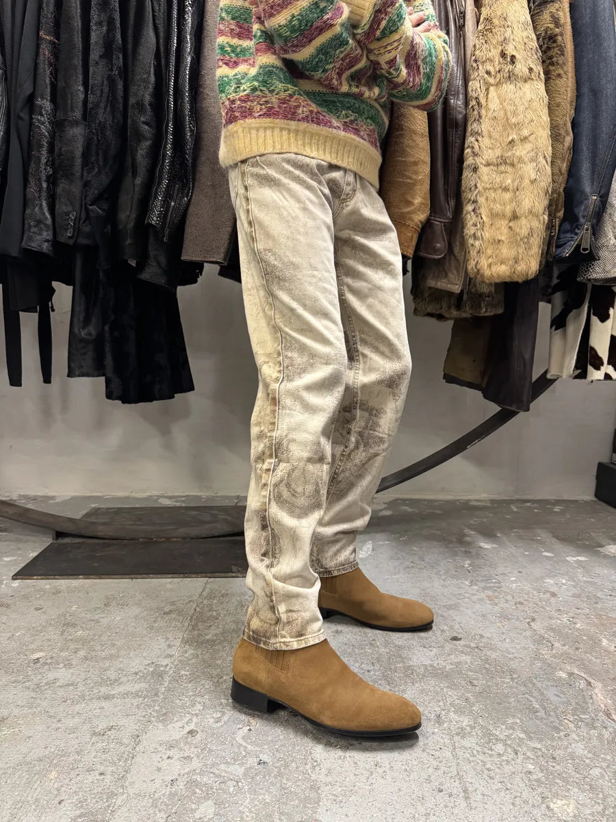 FW1995 Roberto Cavalli Prima Linea Medieval Print Pants (XS/S) nPuniFi 2