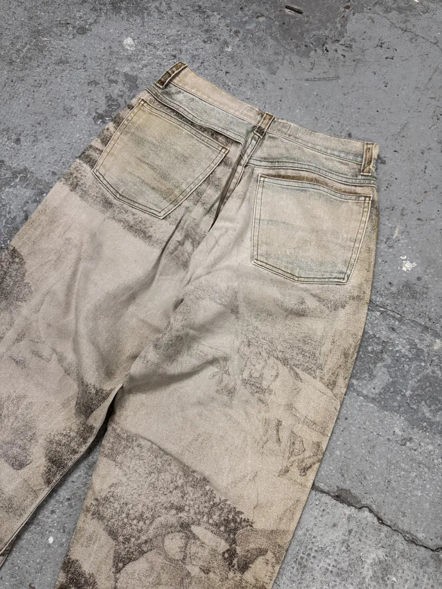 FW1995 Roberto Cavalli Prima Linea Medieval Print Pants (XS/S) nPuniFi 5