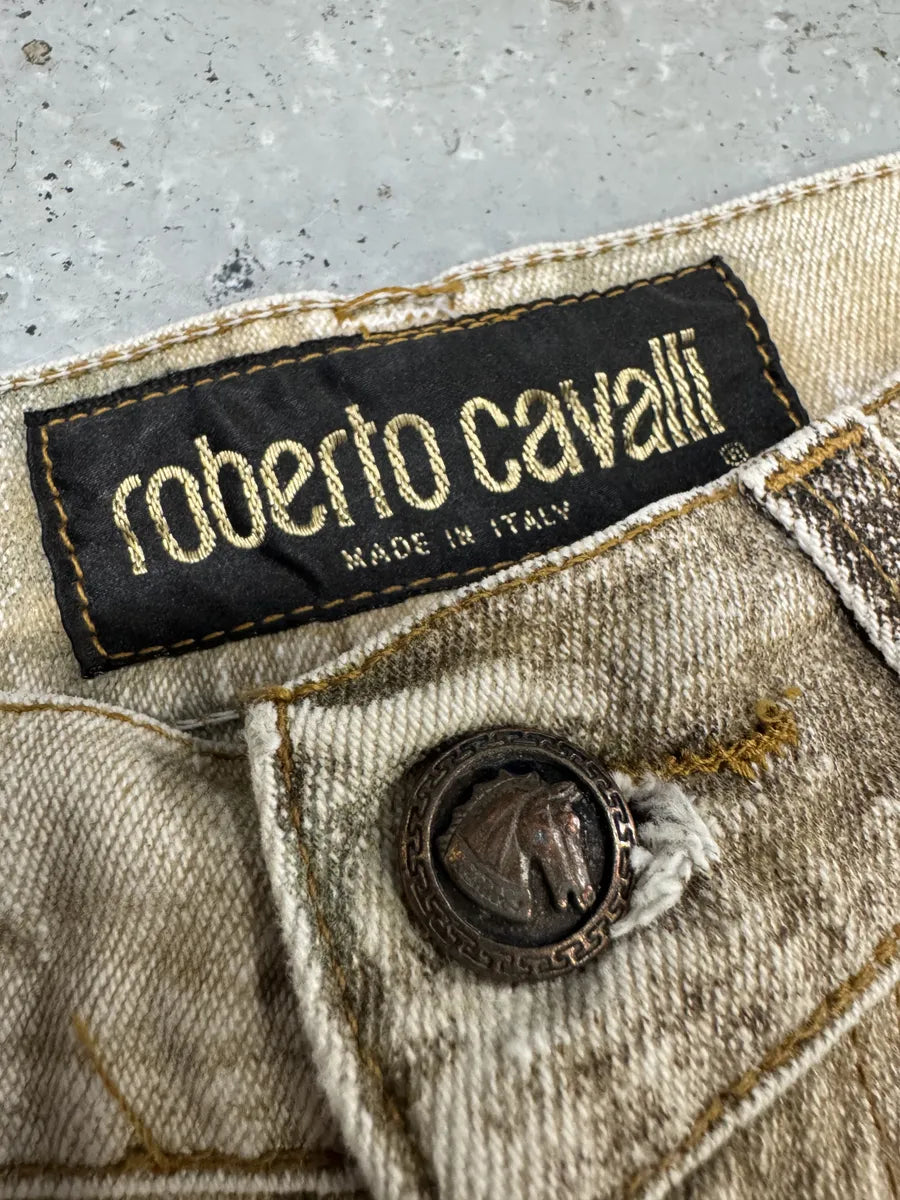 FW1995 Roberto Cavalli Prima Linea Medieval Print Pants (XS/S) nPuniFi 8