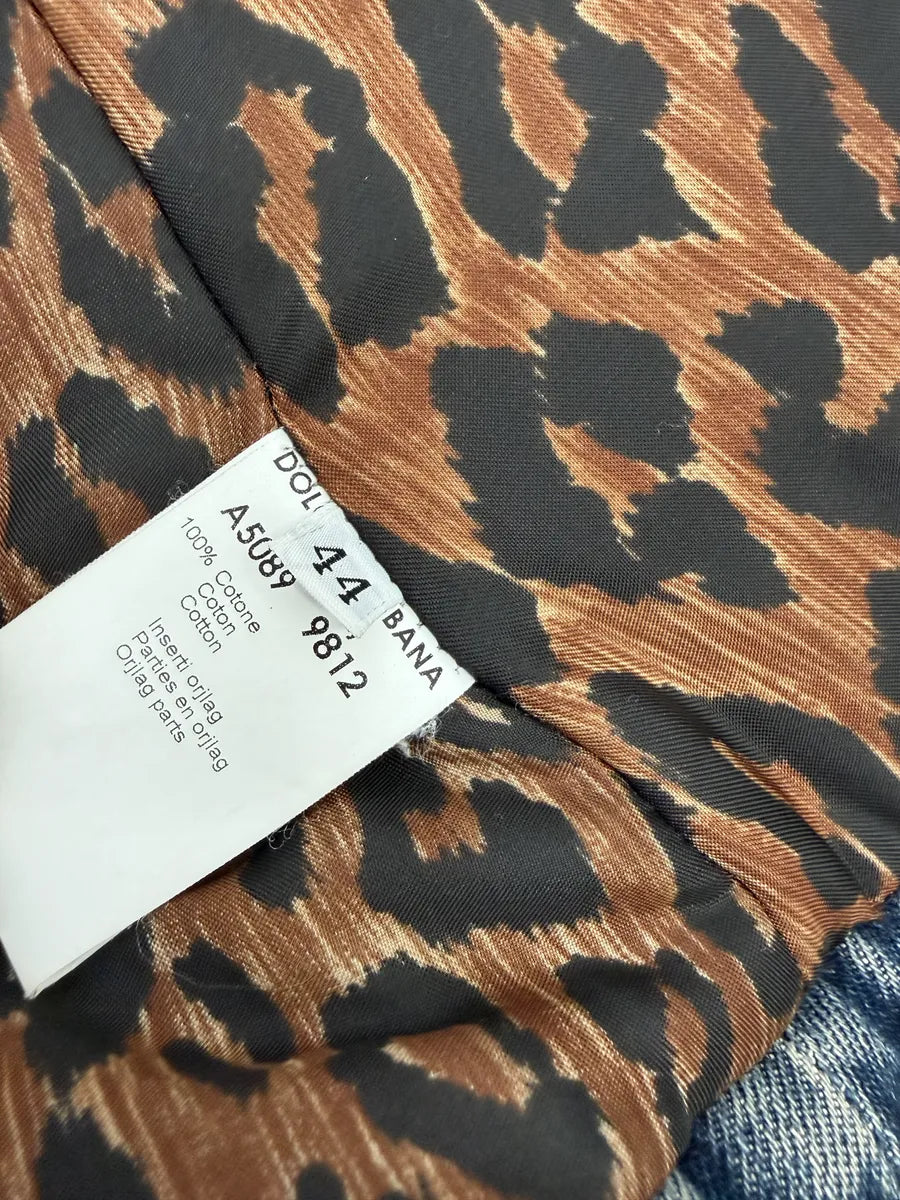 FW1998 Dolce & Gabbana Blue Denim & Fur Jacket ExuvSiC 6