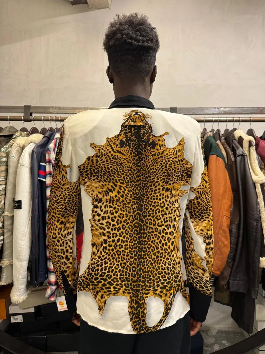FW1998 Jean Paul Gaultier Leopard White Shirt mzbandu 2