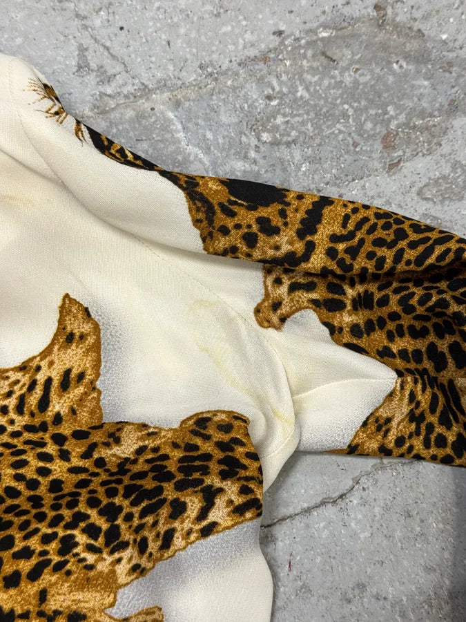FW1998 Jean Paul Gaultier Leopard White Shirt mzbandu 3