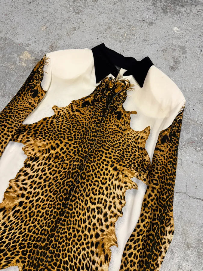 FW1998 Jean Paul Gaultier Leopard White Shirt mzbandu 6