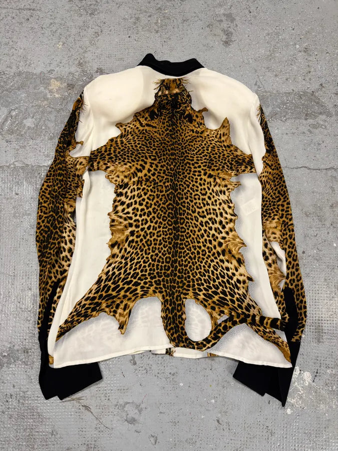 FW1998 Jean Paul Gaultier Leopard White Shirt mzbandu 7