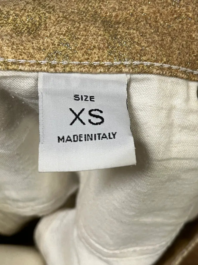 FW1998 Roberto Cavalli Beige Gold Python Effect Pants lQhjpIM 6