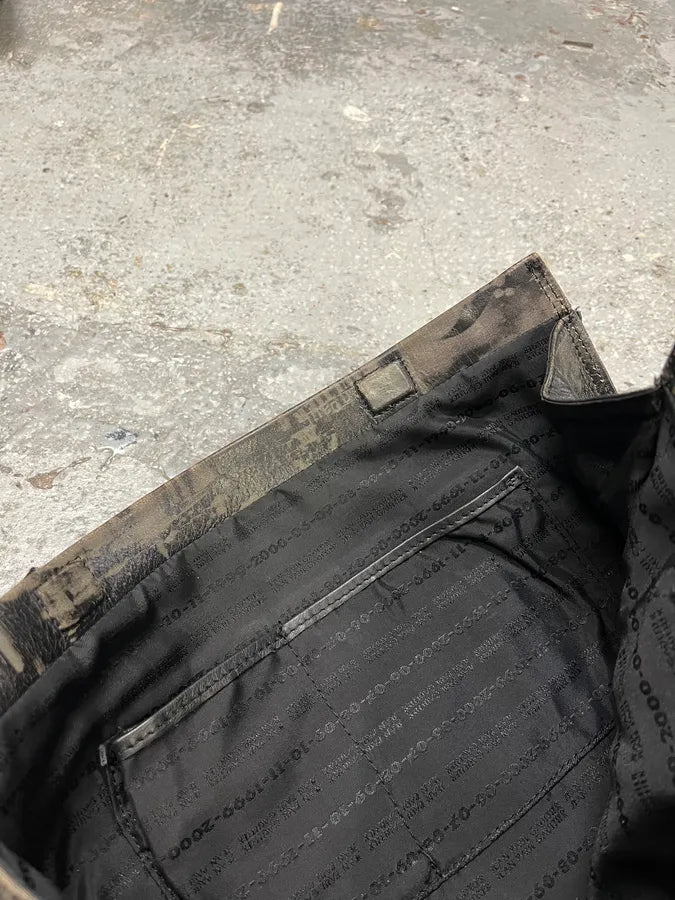 FW1999 Jean Paul Gaultier Marlene Dietrich Grey Leather Bag (OS) AdnhSWT 10