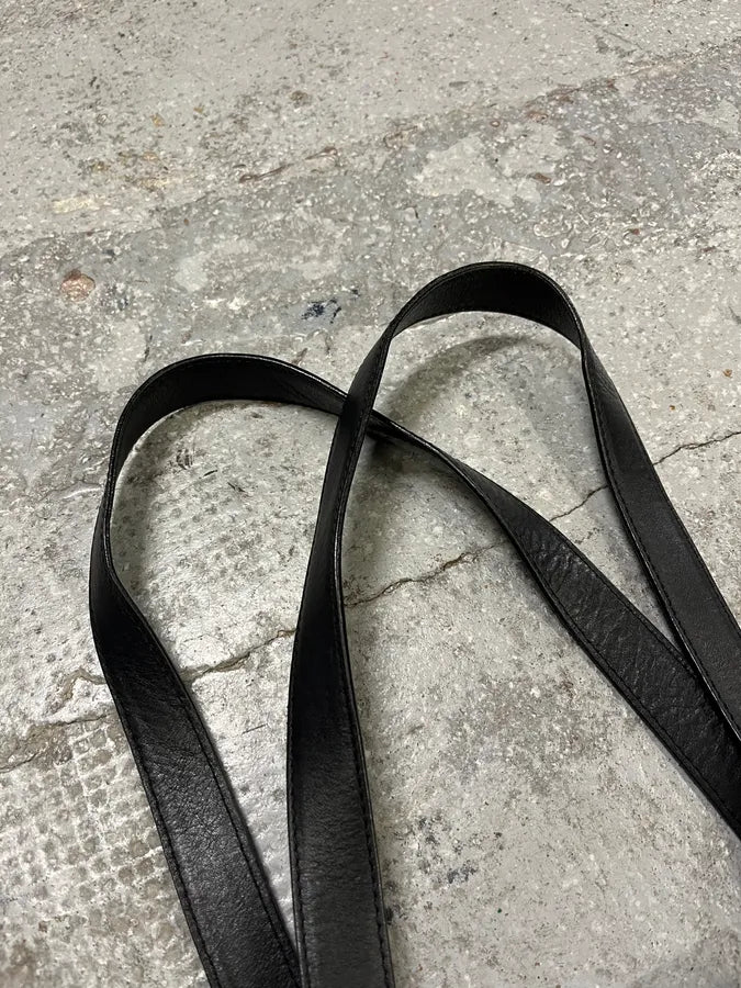 FW1999 Jean Paul Gaultier Marlene Dietrich Grey Leather Bag (OS) AdnhSWT 4