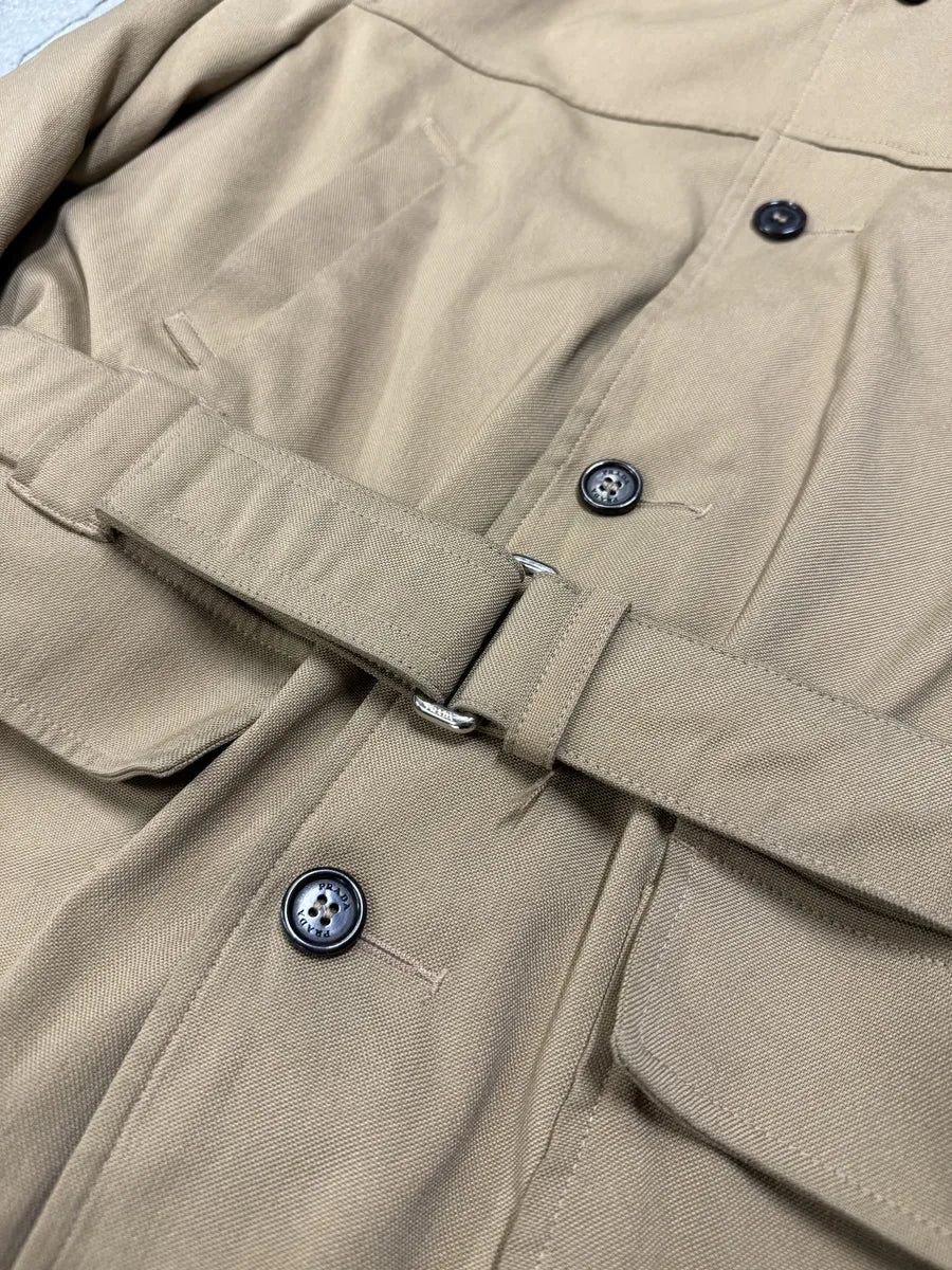 FW1999 Prada Beige Buttoned Hooded 2 in 1 Coat jwxBzzL 9