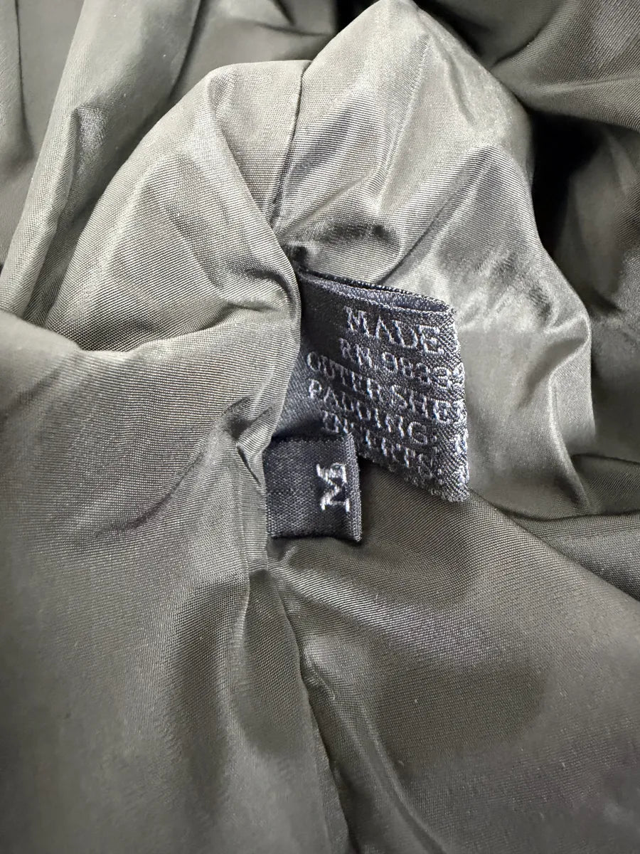 FW1999 Prada Beige Wool Padded Biker Jacket UBwzmDM 8