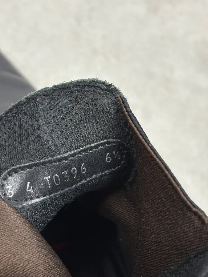 FW1999 Prada Black Chelsea Vibram Leather Boots BjCWlzn 9