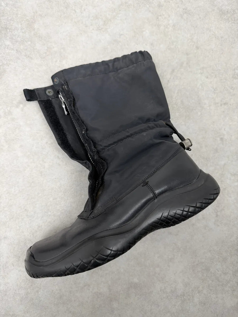 FW1999 Prada Black Hybrid Leather Boots TDmdUtr 6