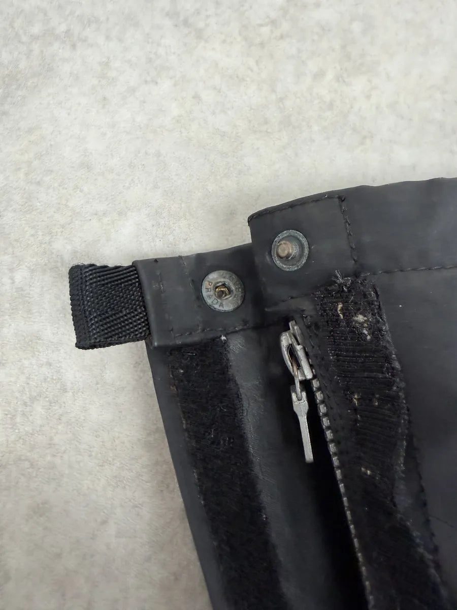 FW1999 Prada Black Hybrid Leather Boots TDmdUtr 9