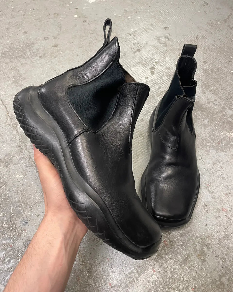 FW1999 Prada Black Leather Boots (43eu/us9.5) 0