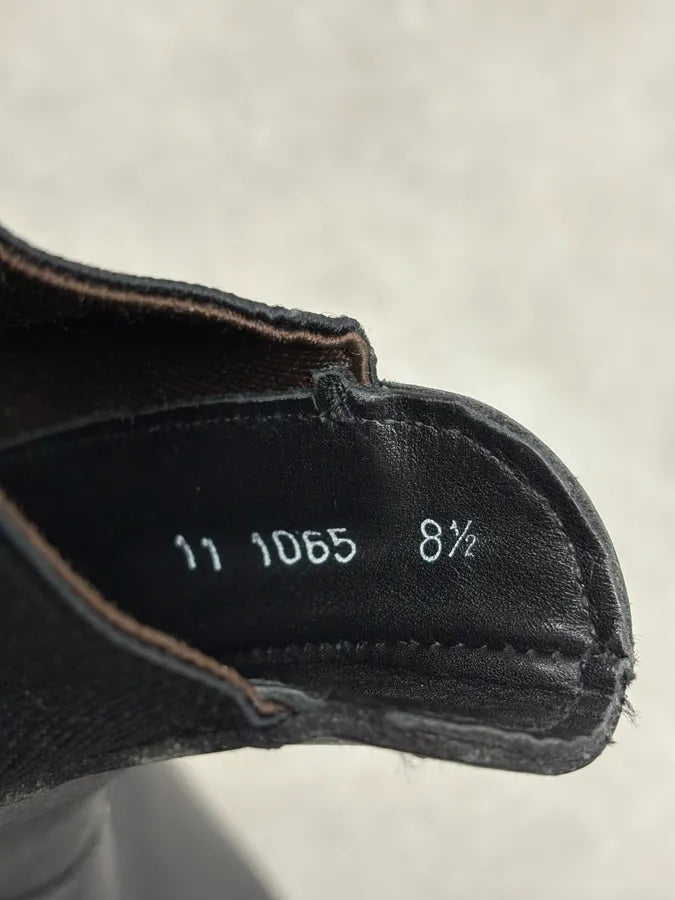 FW1999 Prada Black Leather Vibram Boots QmOBrNb 8