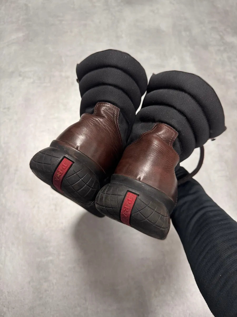 FW1999 Prada Brown Leather High Boots (43eu/us9.5) 6