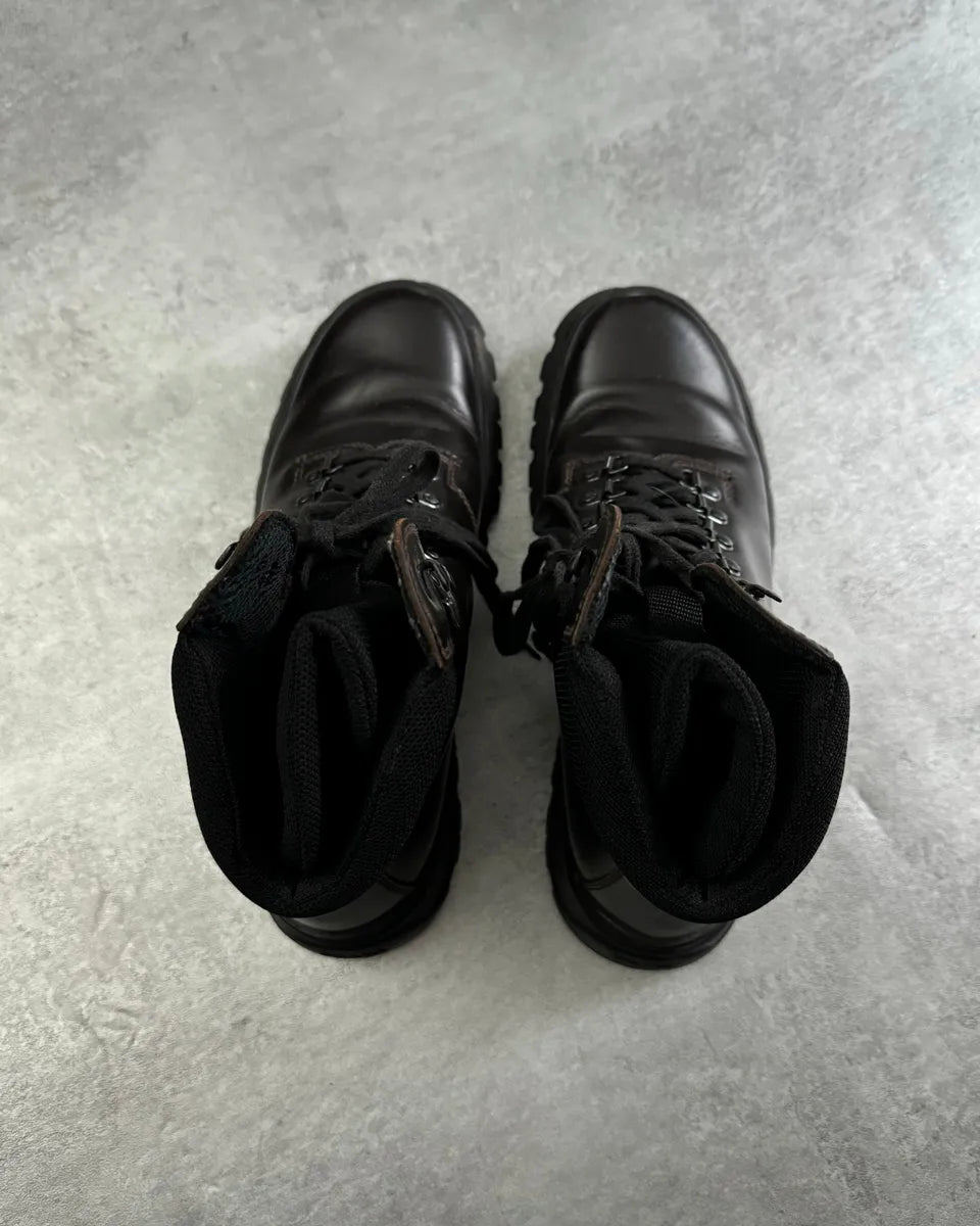 FW1999 Prada Brown Leather Hiking Boots zbzvrfy 9
