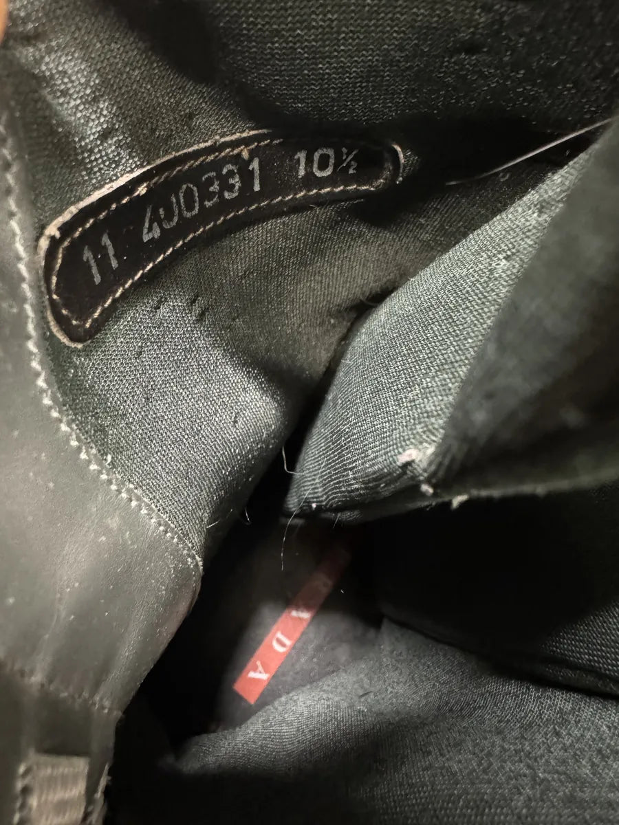 FW1999 Prada Combat Straps Black Leather Boots (45eu/us11) 6
